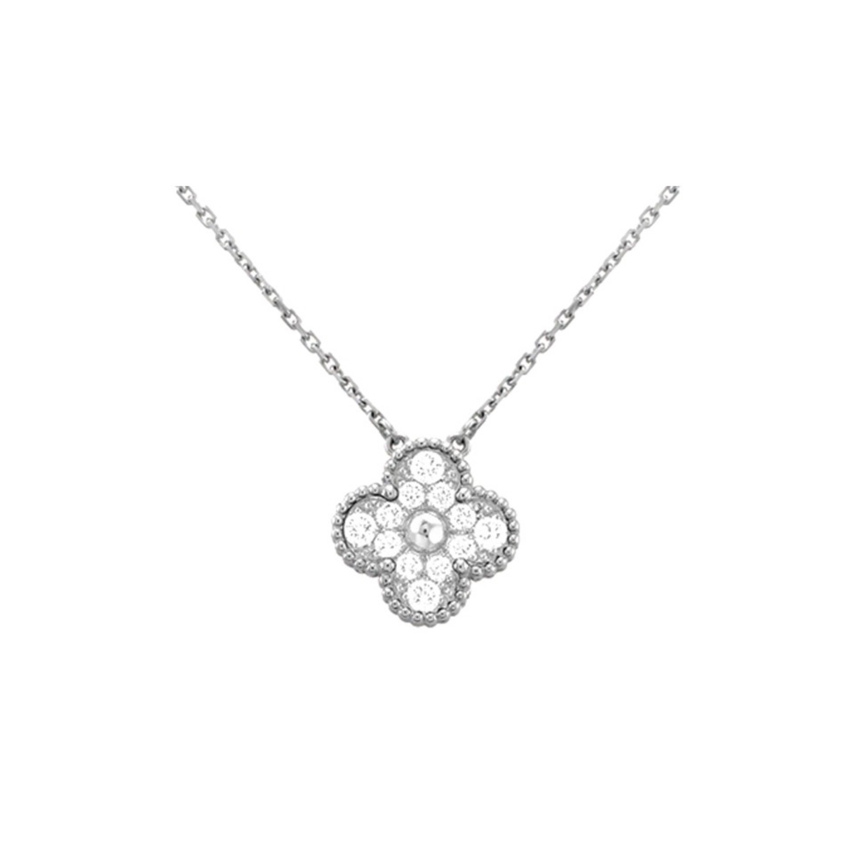Van Cleef & Arpels Vca Four-Leaf Lucky Necklace