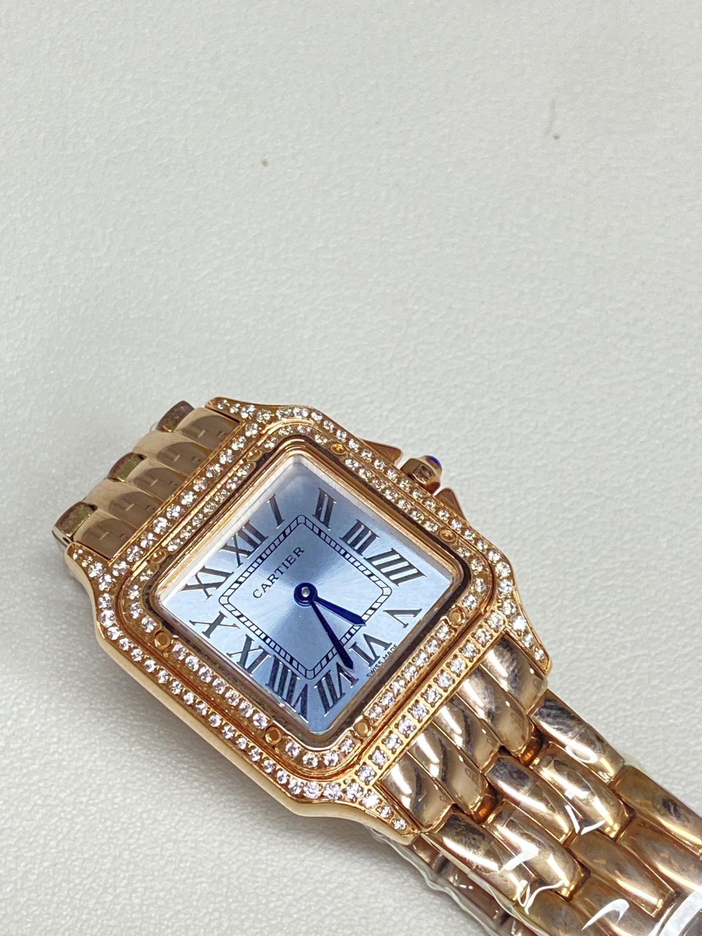 TOP Cartier Panthère de Cartier Double Diamonds Watch - Gold