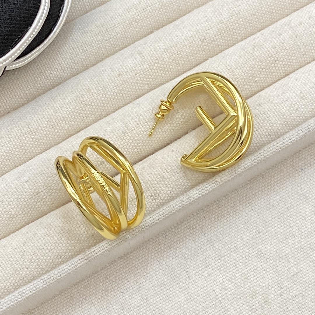 TOP FENDI FF Earrings - 2 Colors