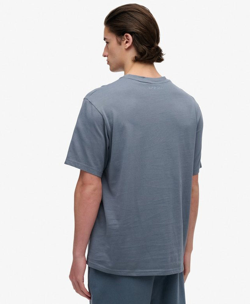 Blank Oversized Tee | Flint Stone Blue Grey