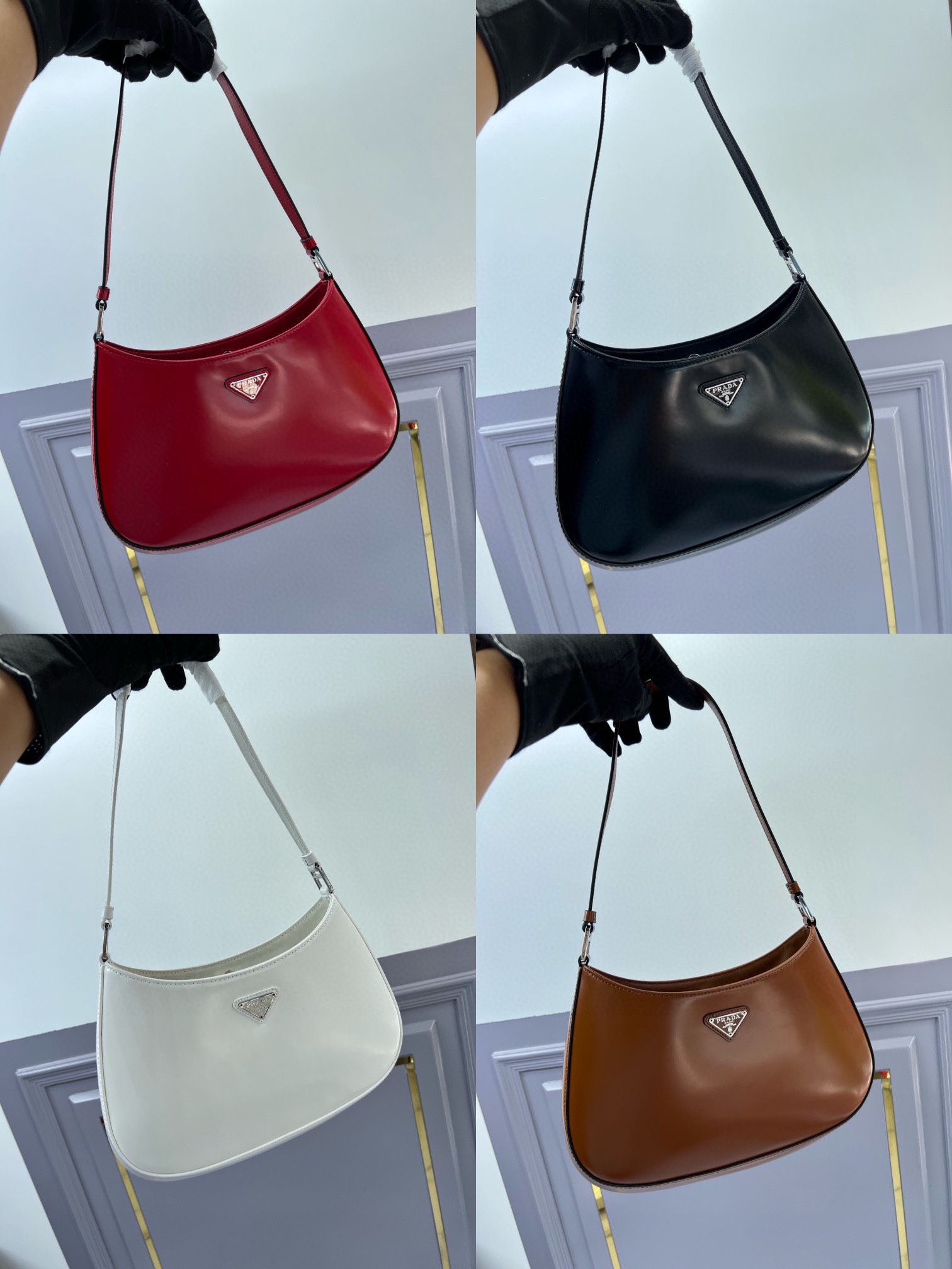 TOP PRADA Cleo Bag Leather Large 26.5x15x4cm - 4 Color