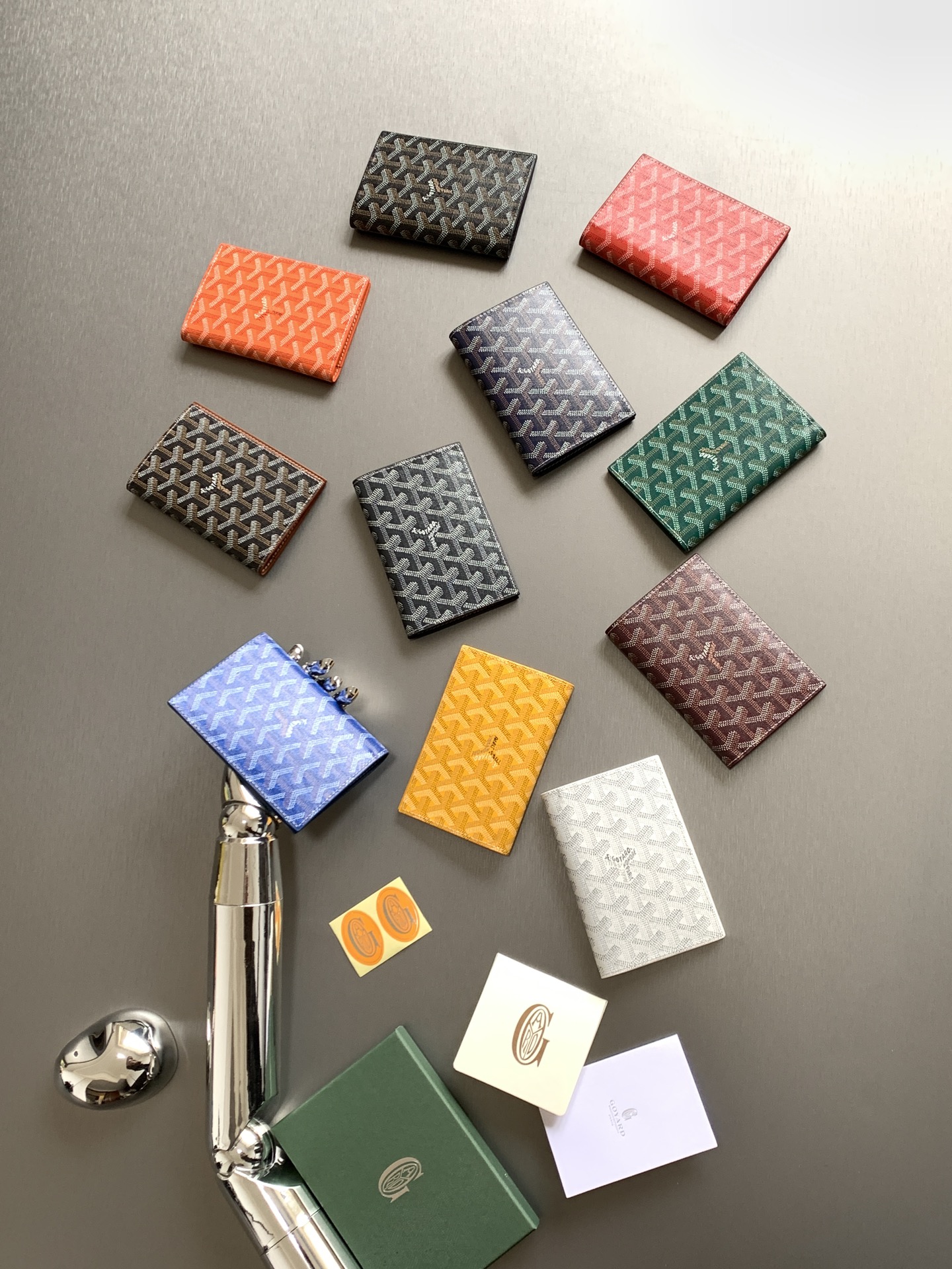 TOP Goyard Grenelle Passport Holder 1.5x10x14cm - 10 Color