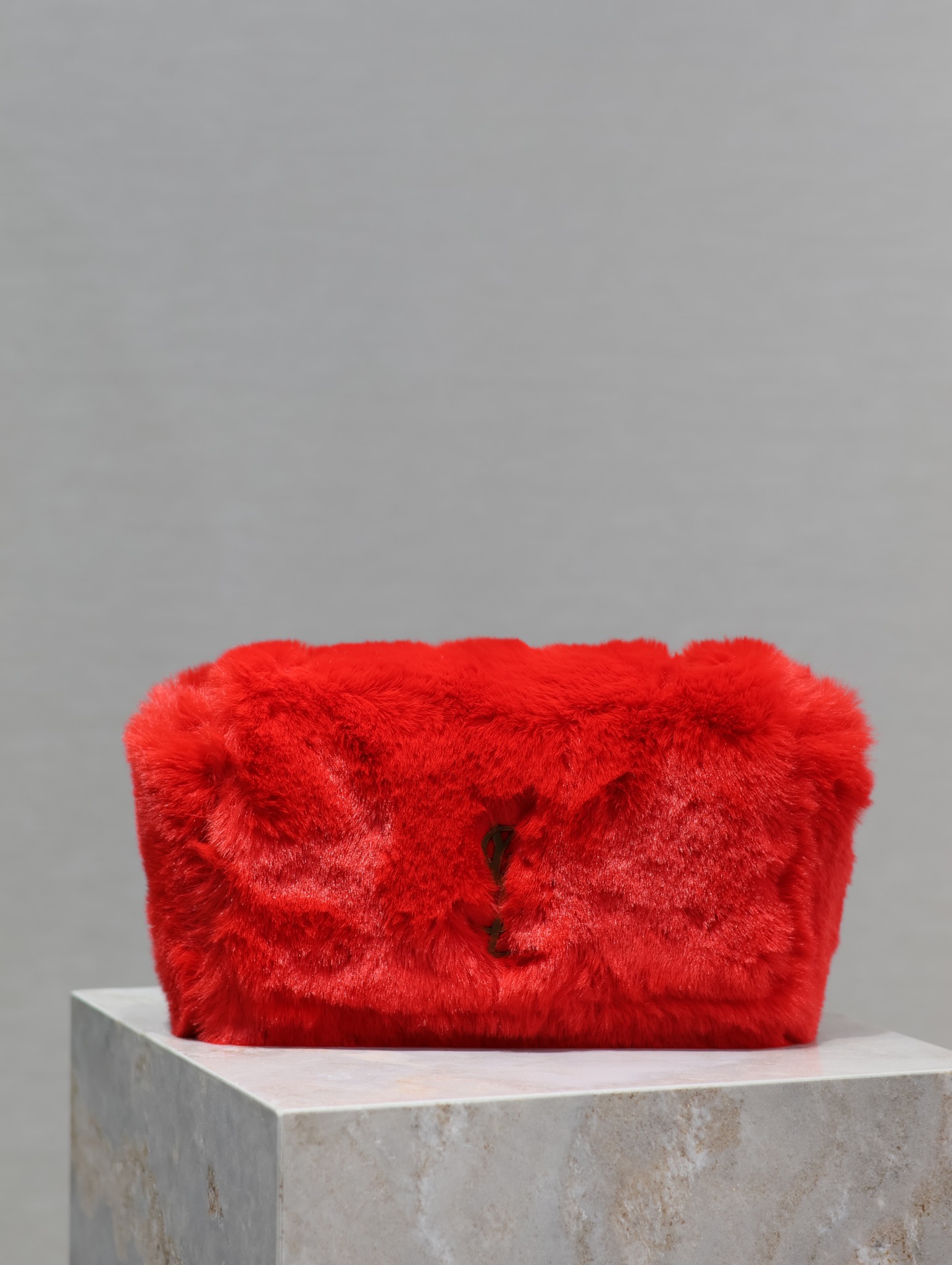 TOP Yves Saint Laurent YSL Kate Suede&Rabbit Fur Double-Sided Bag - 22×14×5cm - 3 Colors&GHW