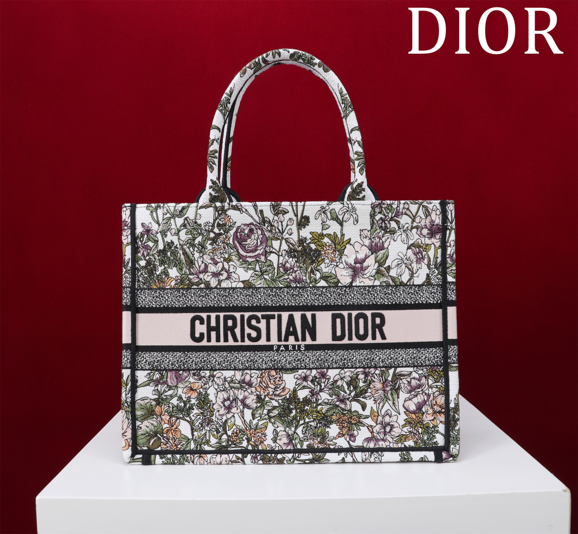TOP Christian Dior  Book Tote Bag - 3 Sizes -Pink