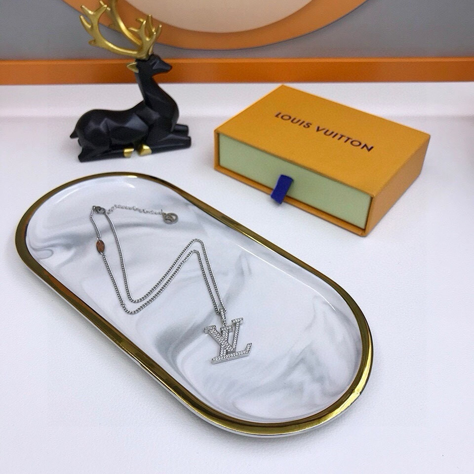 TOP Louis Vuitton LV Necklace - Sliver