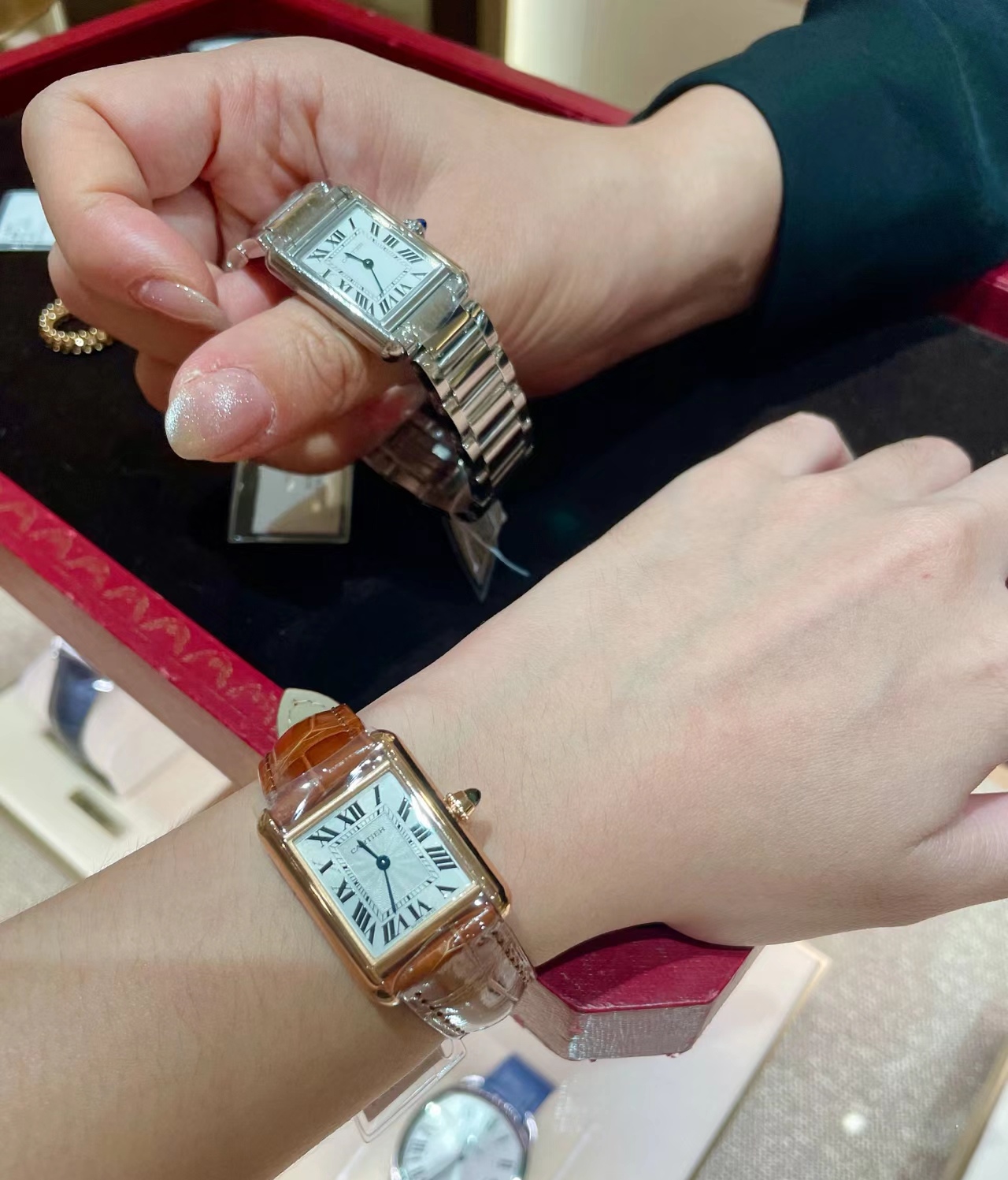 TOP Cartier Kadiya Tank Tant Must Watch - Silver
