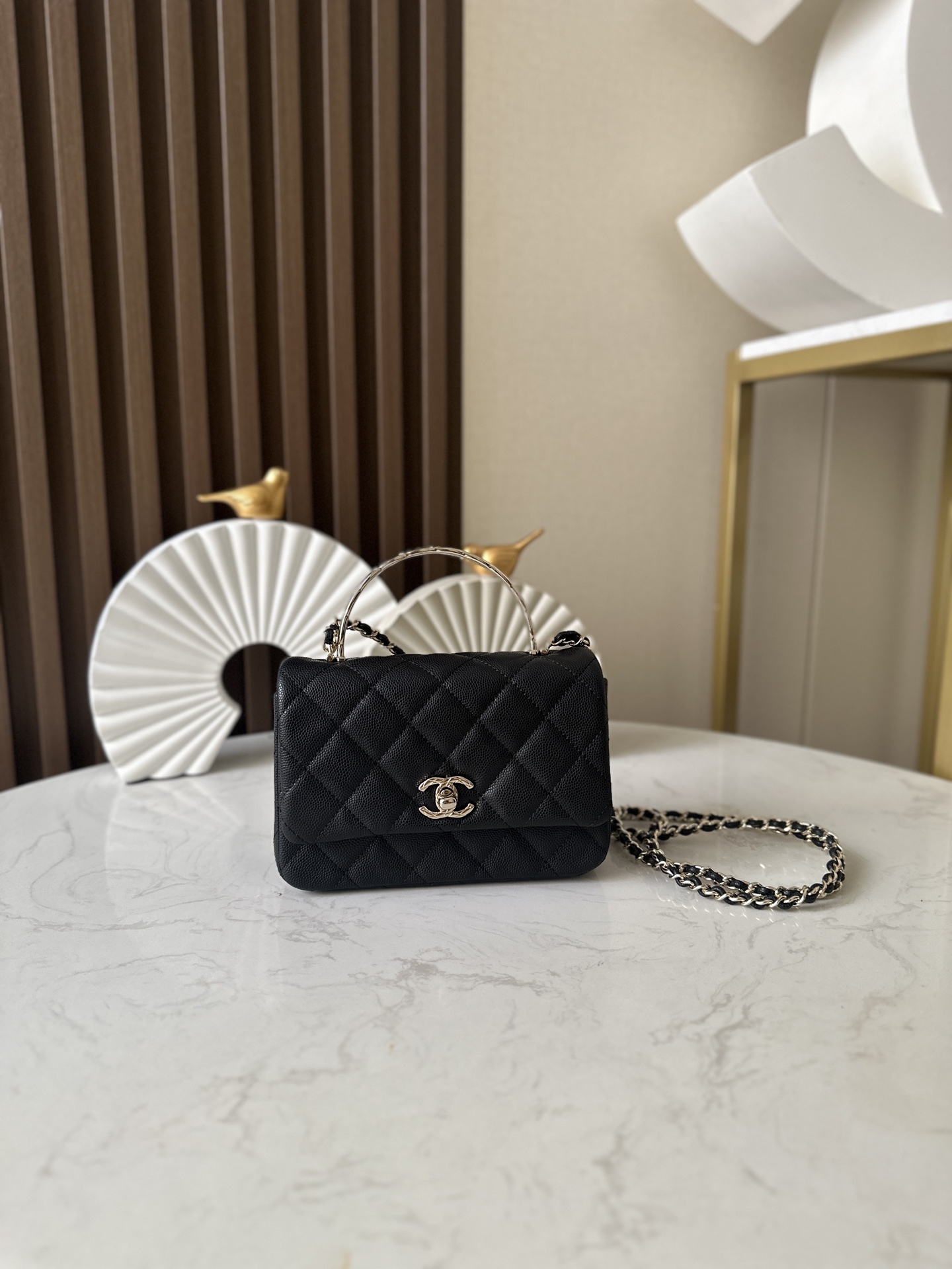 TOP CHANE CocoCrush  Bag  12*18*6.5*cm - Black