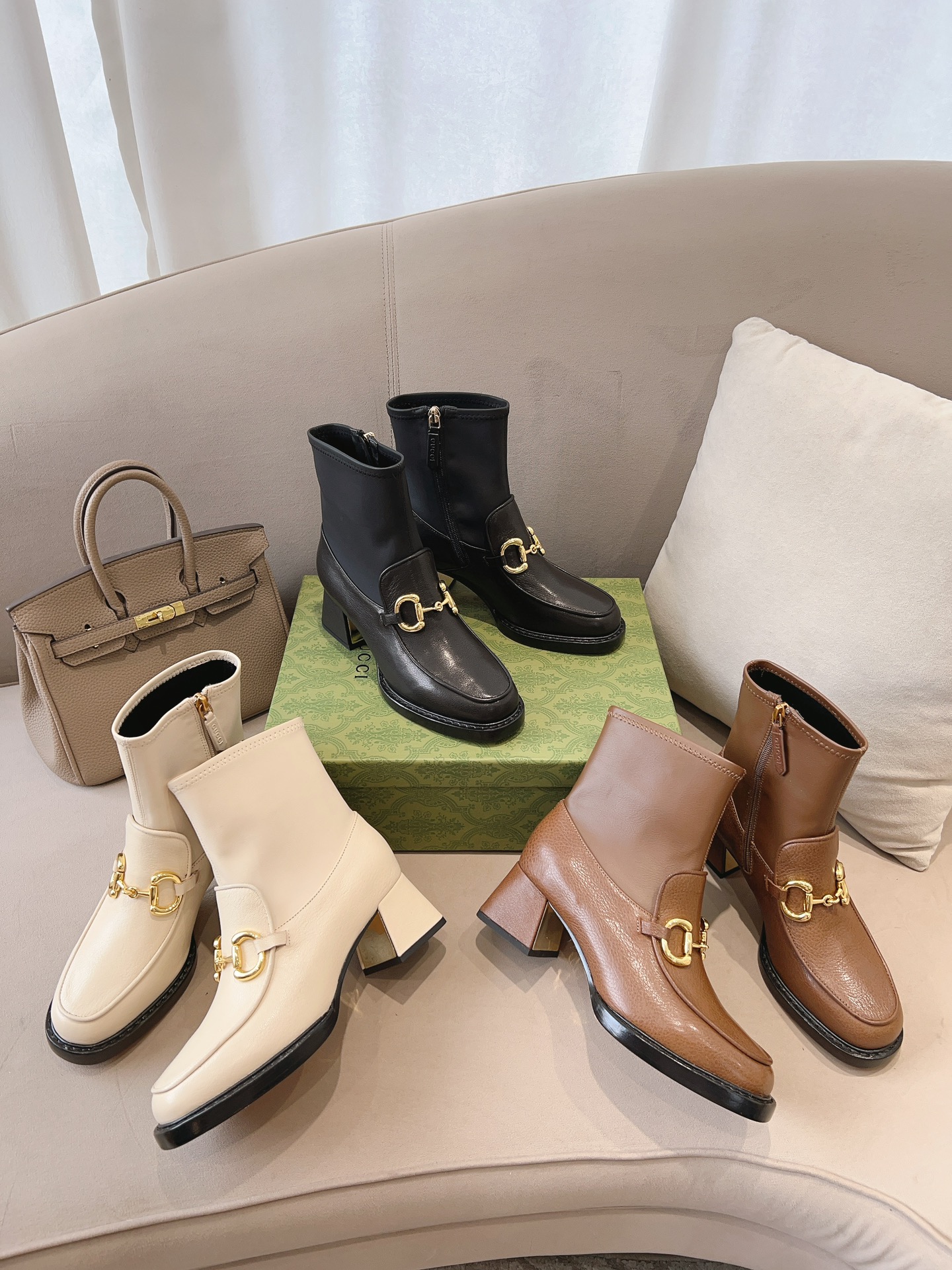 TOP GUCCI  Short Boots  - 3 Colors