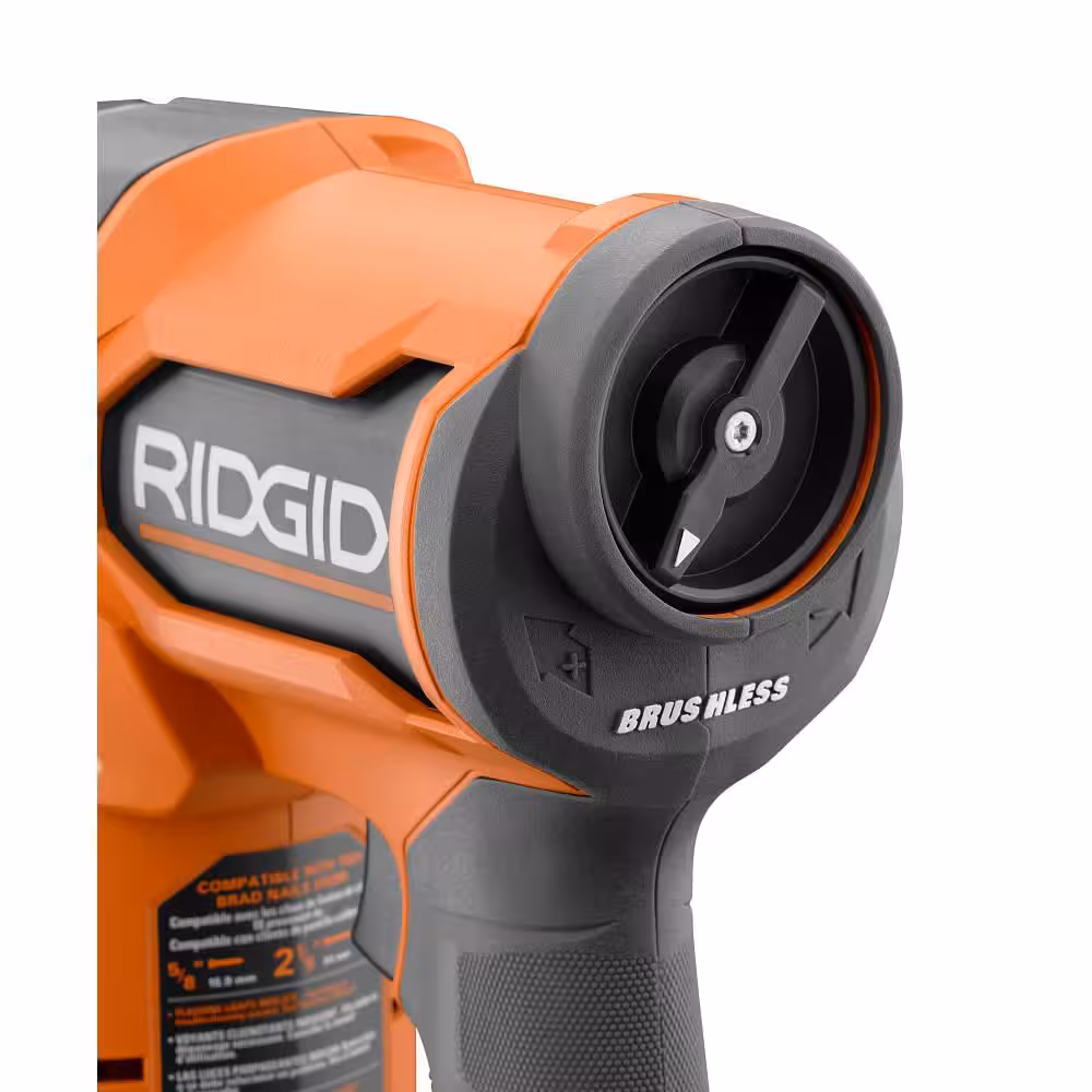 18V Brushless Cordless 18-Gauge 2-1/8 in. Brad Nailer with (2) 4.0 Ah Batteries, Charger, and Bag