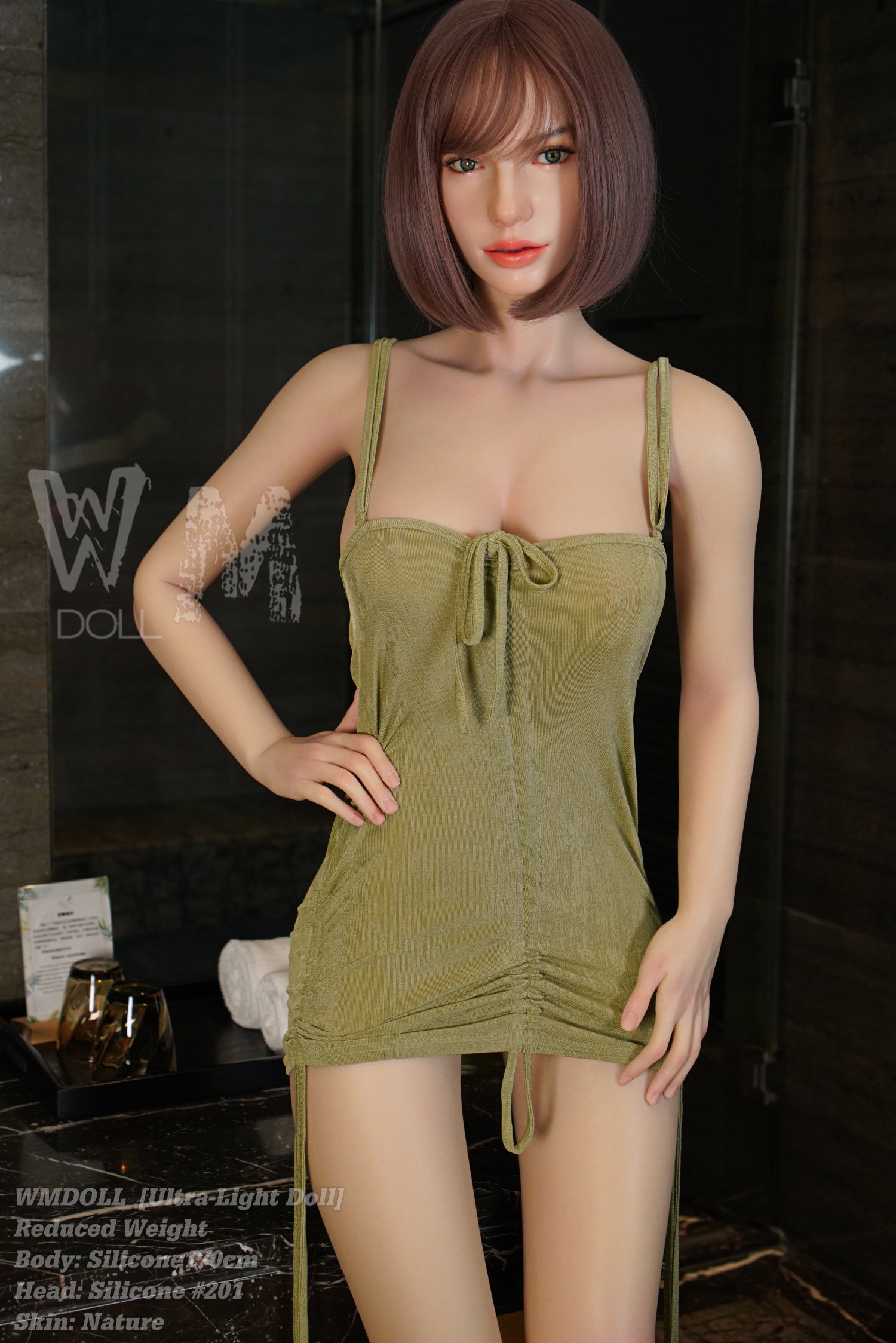 170cm/5ft7 C-Cup Blonde Super Light Silicone Sex Doll - #201