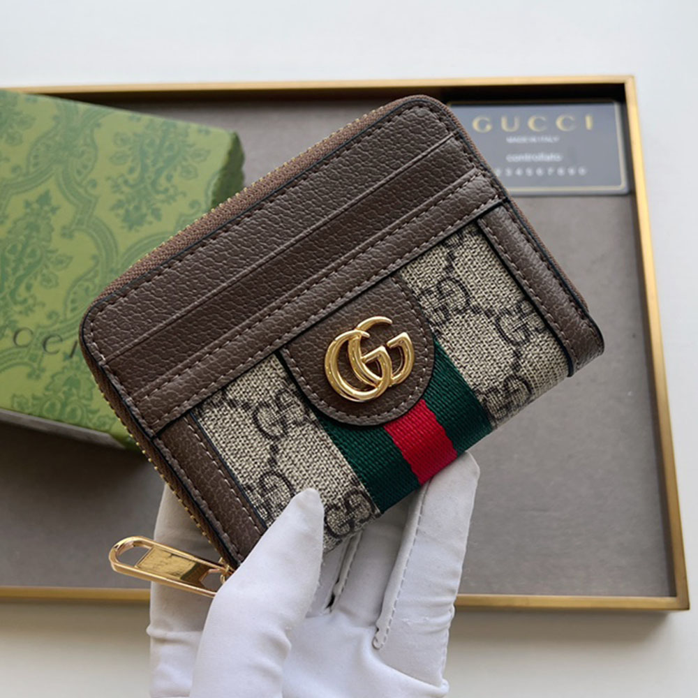 Gucci Unisex 1955 Card Holder Wallet 195501（Replica）