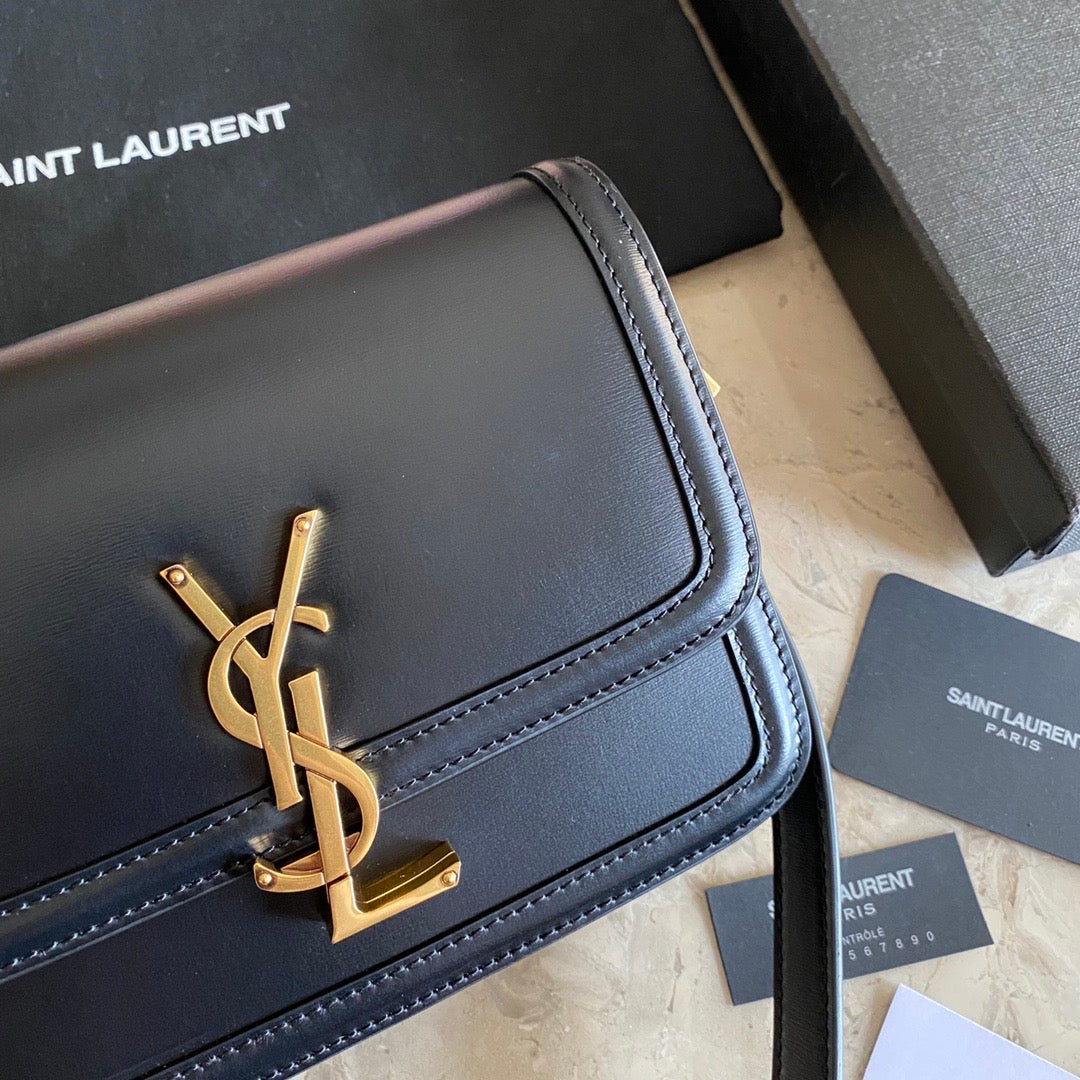 TOP Yves Saint Laurent YSL Solferino Small Bag - Black