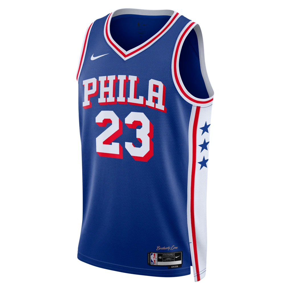 Philadelphia 76ers LeBron James Swingman Jersey - Icon Edition
