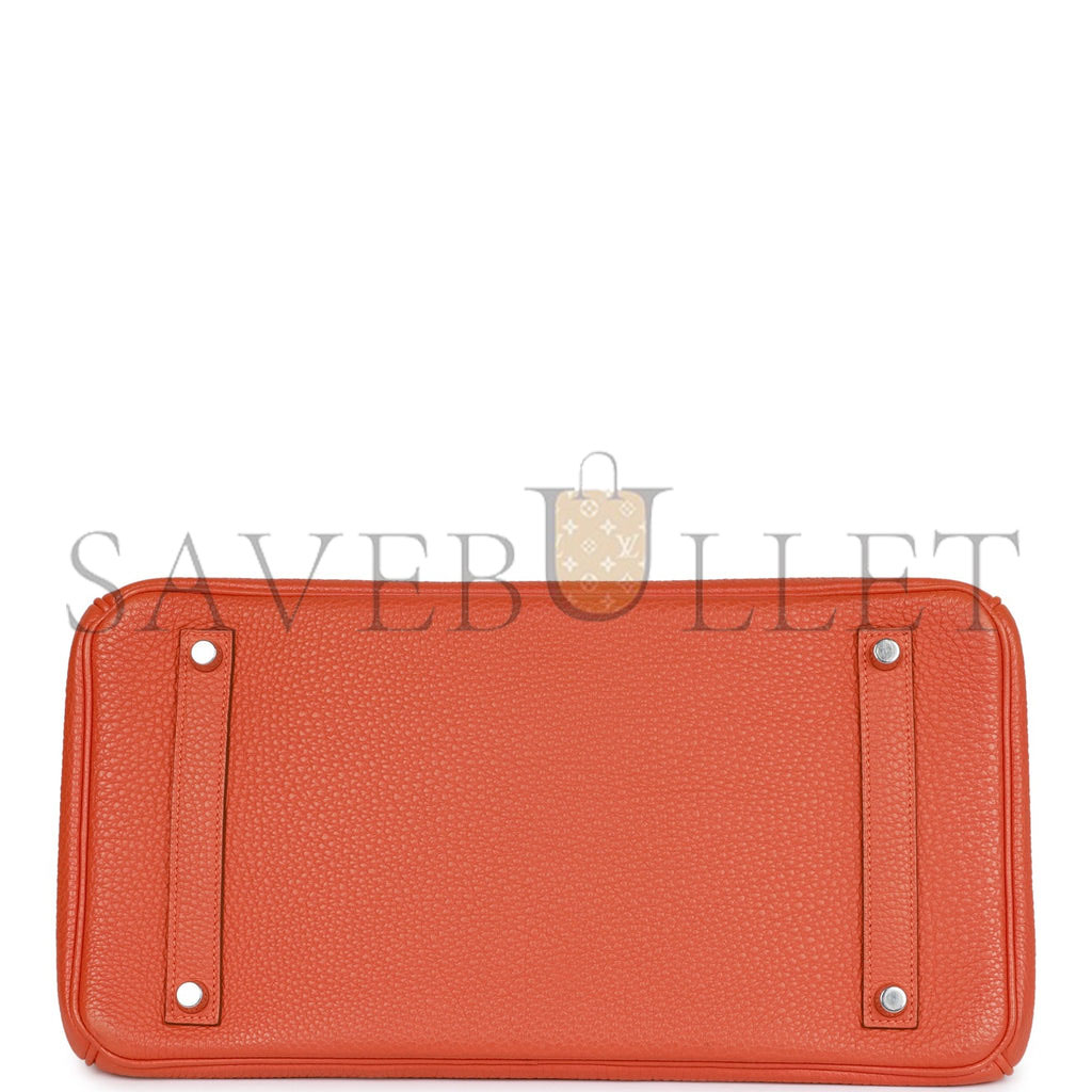 HERMES BIRKIN 35 CLEMENCE PALLADIUM HARDWARE (35*25*18cm)