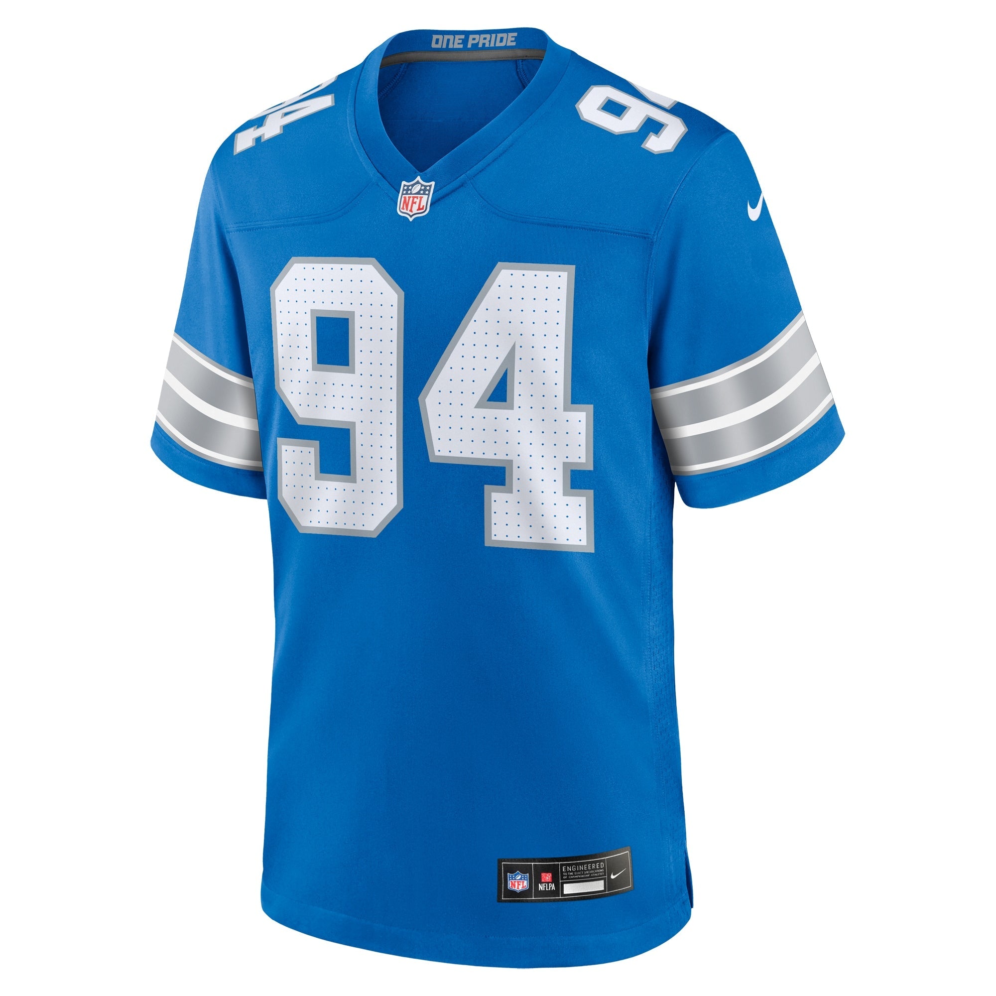 Mekhi Wingo Detroit Lions  Team Game Jersey -  Blue
