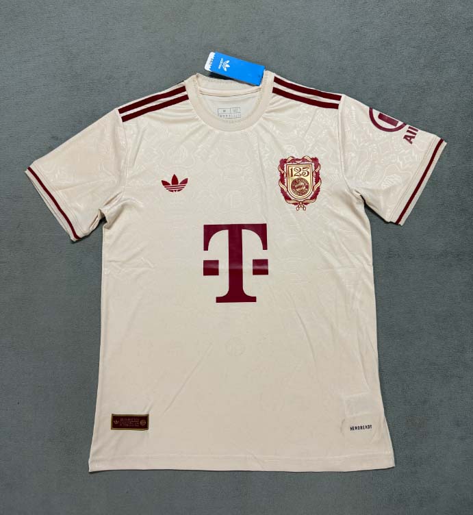 2025/2026 Bayern Munich 125th Anniversary Edition Apricot Football Shirt 1:1 Thai Quality