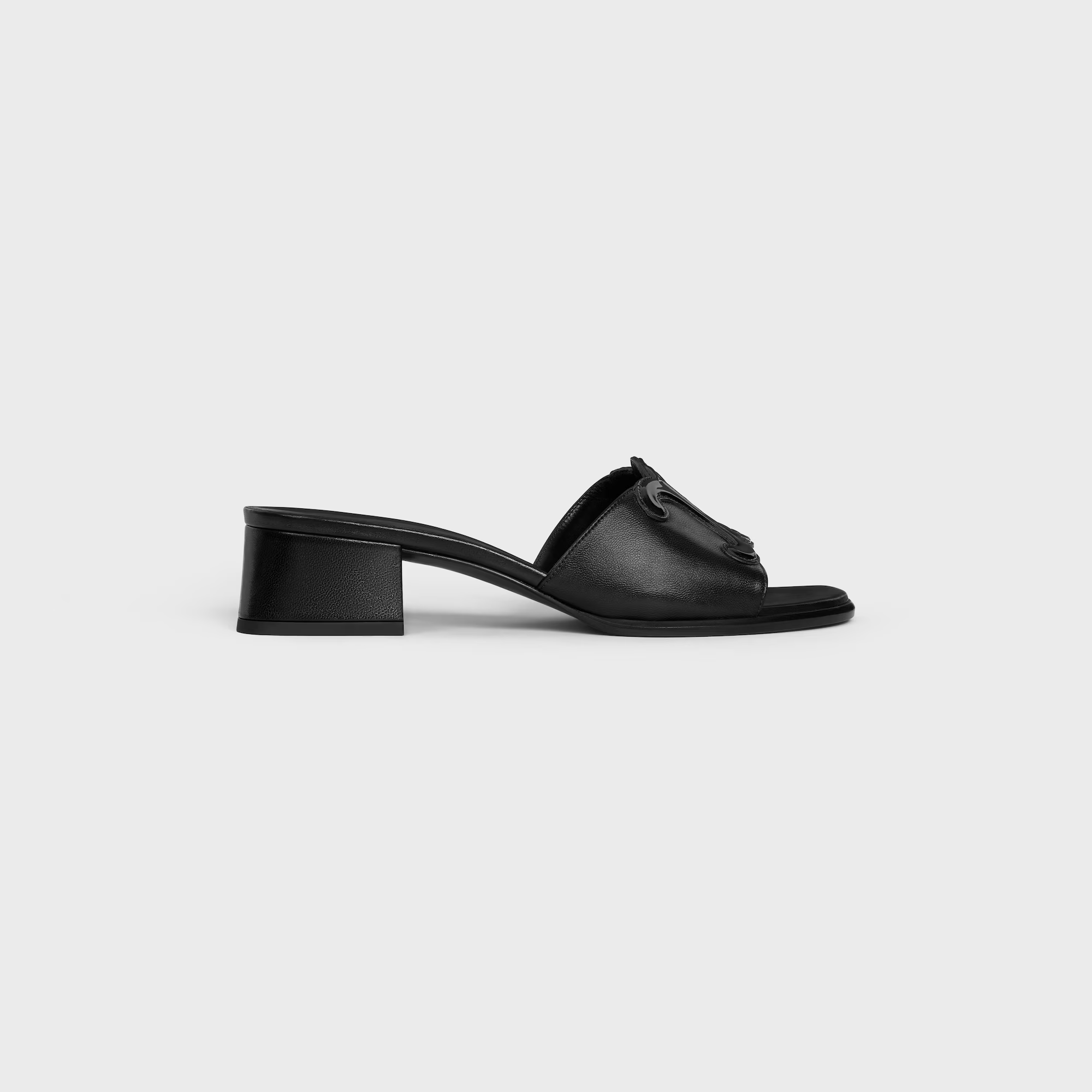CELINE CLEMENCE MULE IN LAMBSKIN AND PATENT CALFSKIN(Replica)