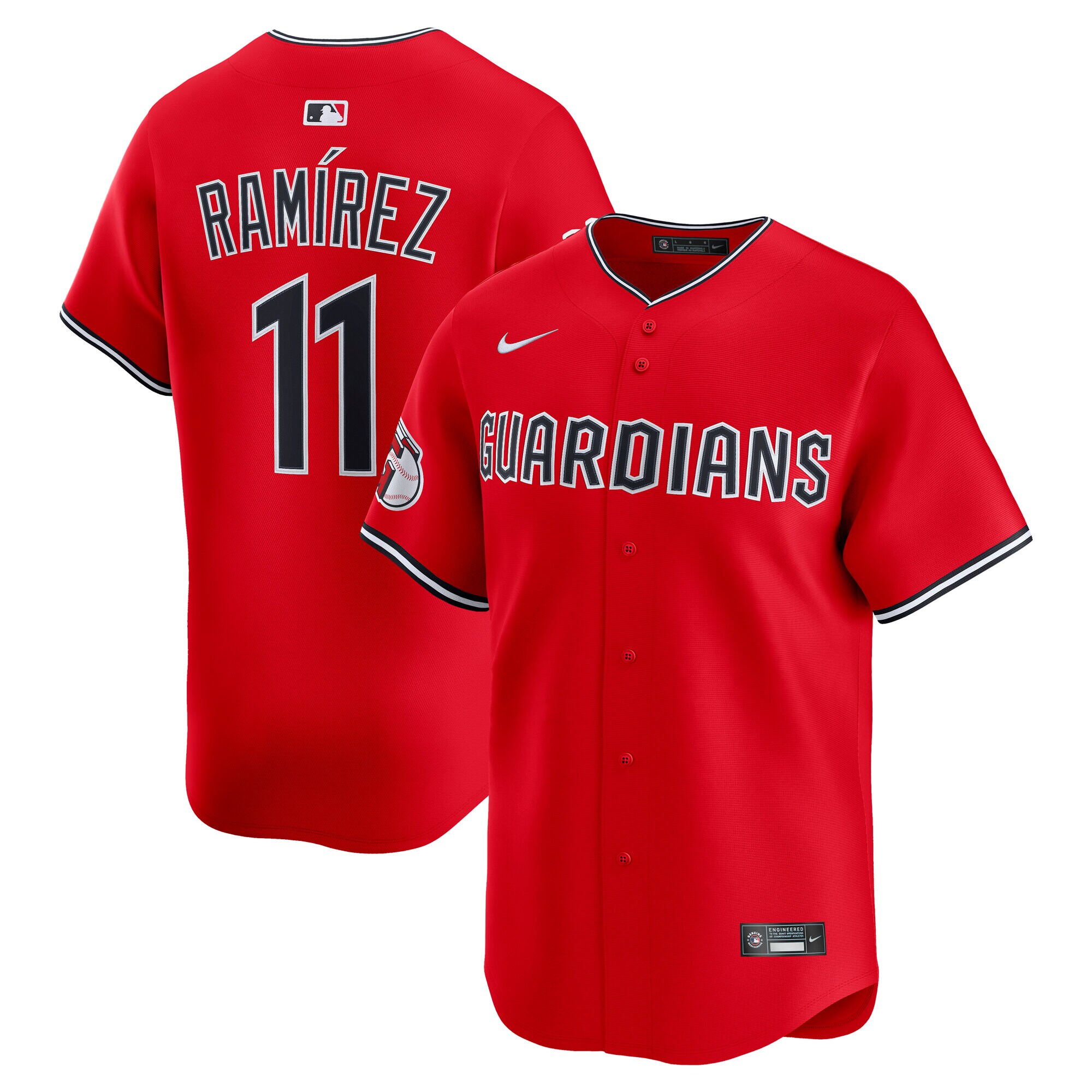 Men’s Cleveland Guardians Jose Ramirez Red Alternate Limited Jersey