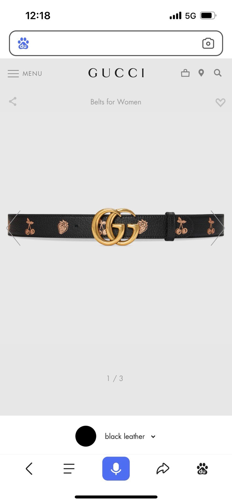 TOP GUCCI Lady Belt - 3CM