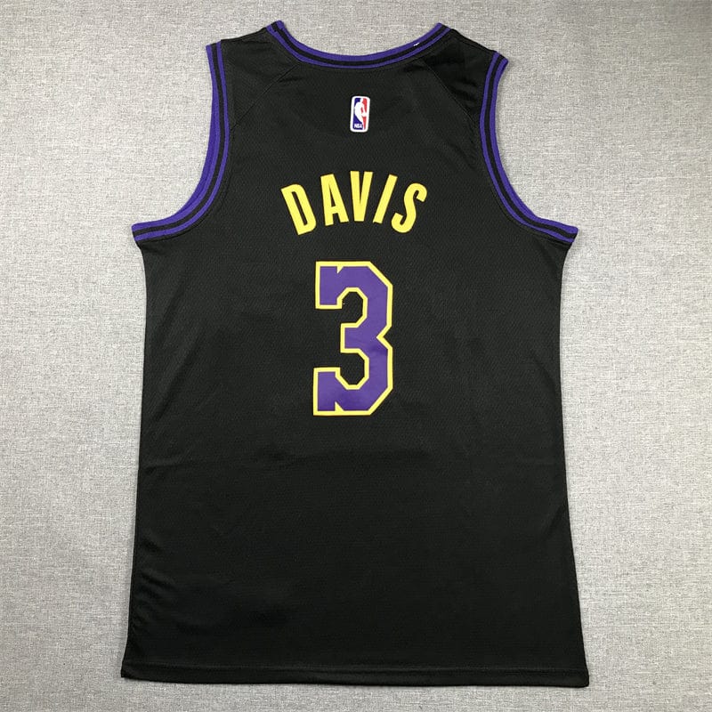 Men's Jersey 2024 Season Lakers #3 Black City Edition DAVIS