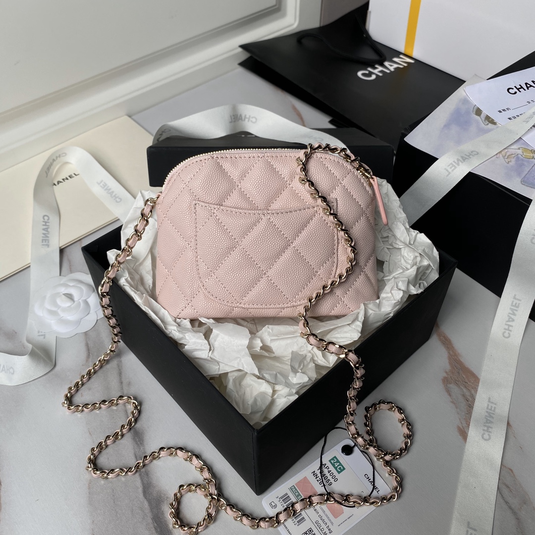 TOP CHANEL Shell Bag 11×16×2.5cm - 5 Color&GHW