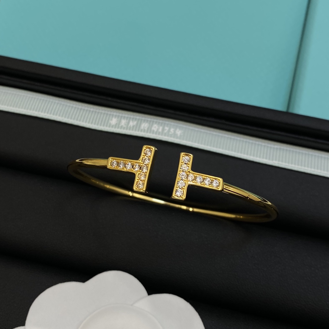 TOP Tiffany & Co. Bracelet with Diamonds - 3 Color