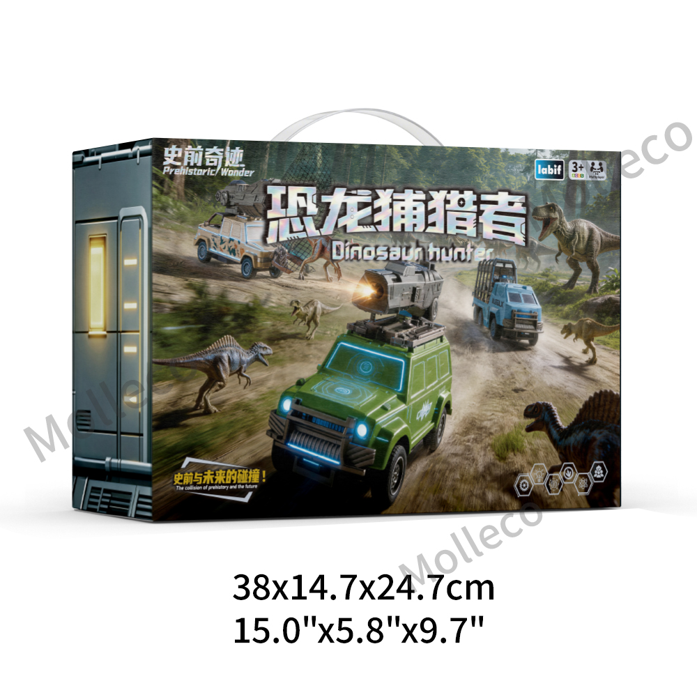 Molleco Dinosaur Hunter Toy Set for Boys and Children Kids ST020