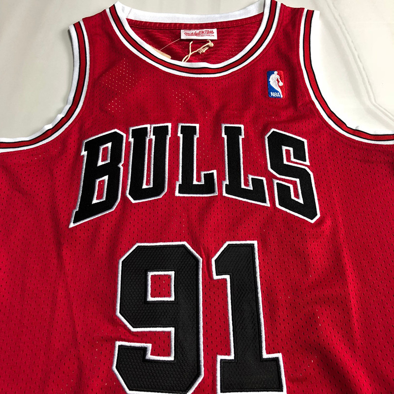 Chicago Bulls Rodman 91 Red MN