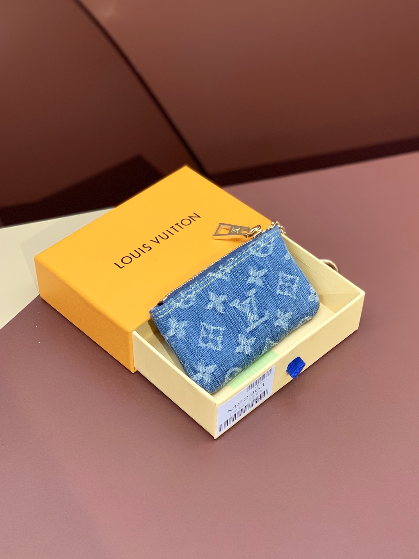 TOP Louis Vuitton LV Zippy Coin Purse 12x7x1.5cm - Monogram Denim Blue