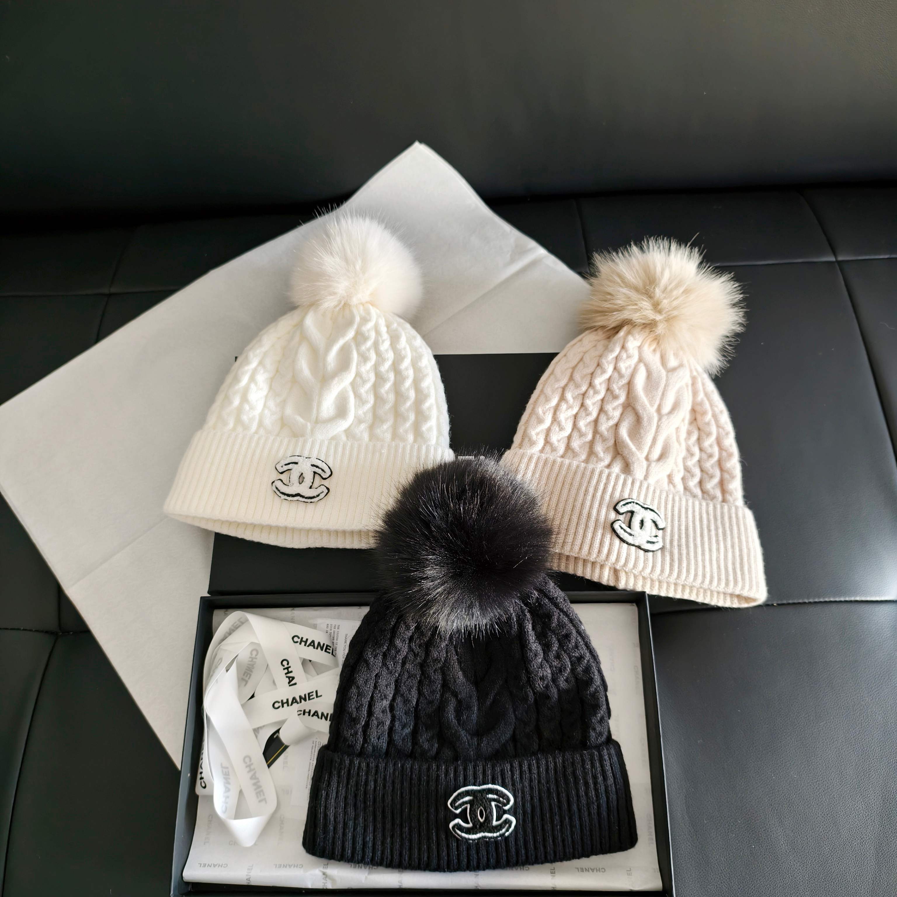TOP CHANEL Knitted Hat - 3 Colour