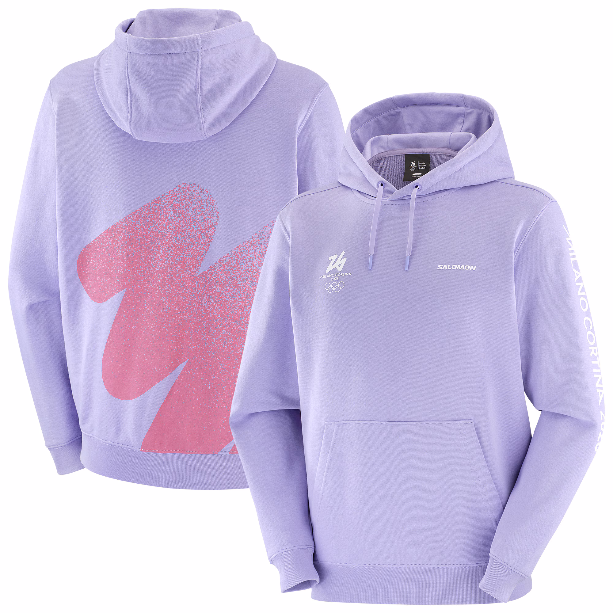 Milano Cortina 2026 Olympics Salomon Logo Graphic Hoodie - Unisex - Purple