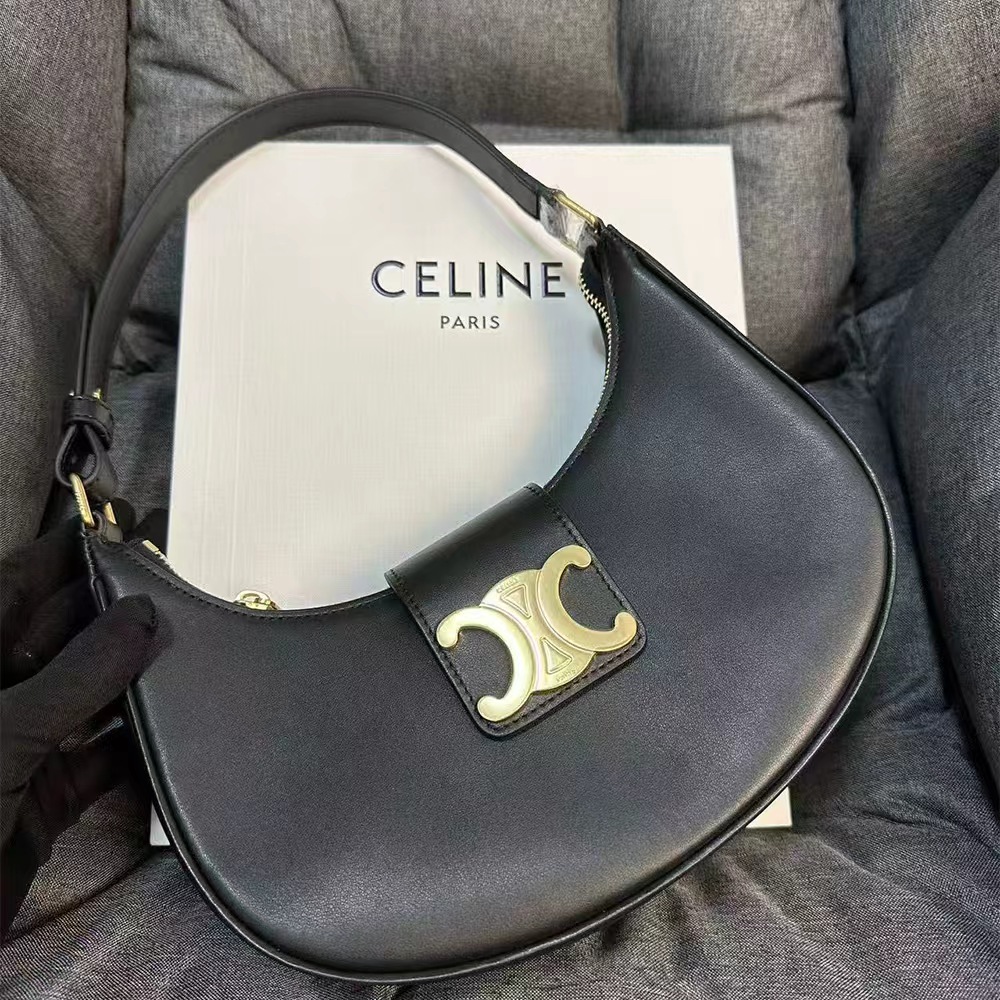 Celine Medium Ava Triomphe Bag In Smooth Calfskin (Replica)