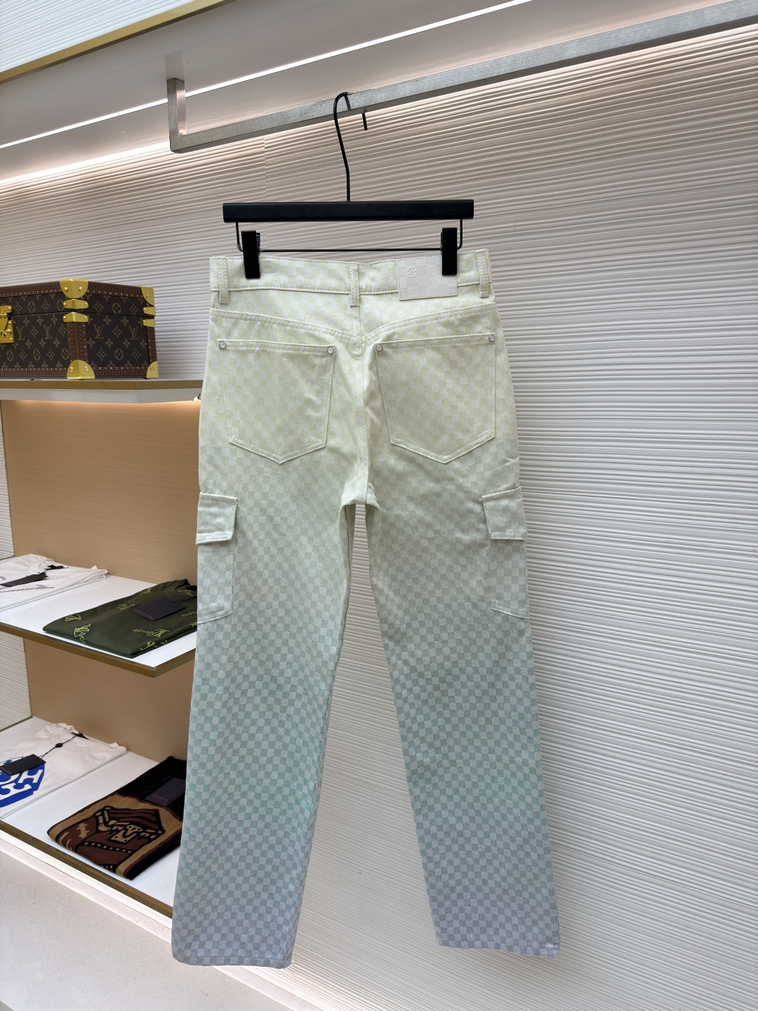 LOUIS VUITTON 渐变提花牛仔工装裤