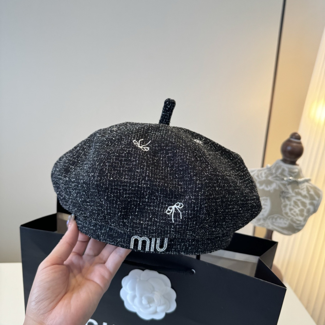 TOP Miu Miu Beret Hat - 2 Colors