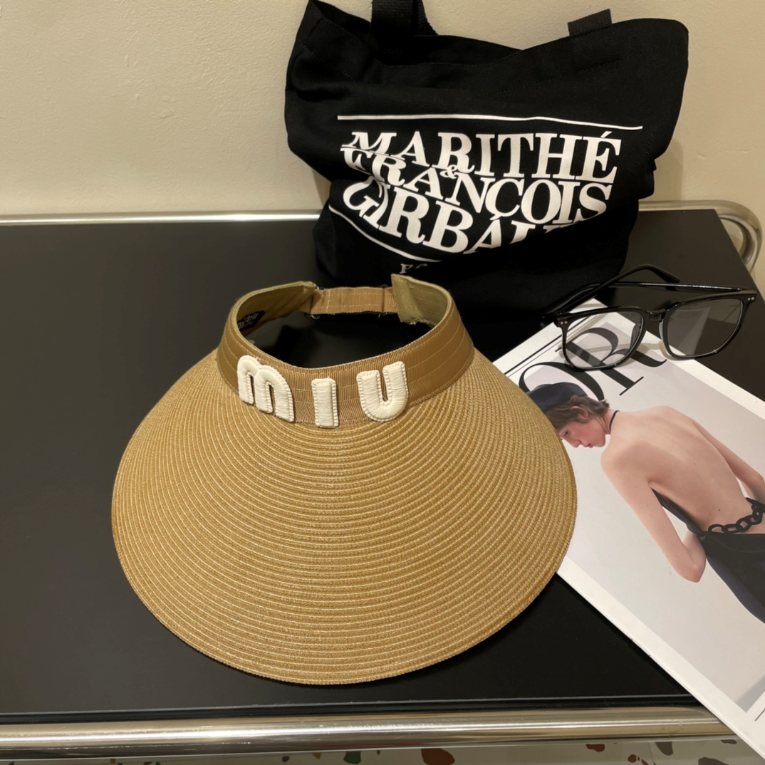 Miu Miu Empty Top Sun Hat  Sunhat （Replica）