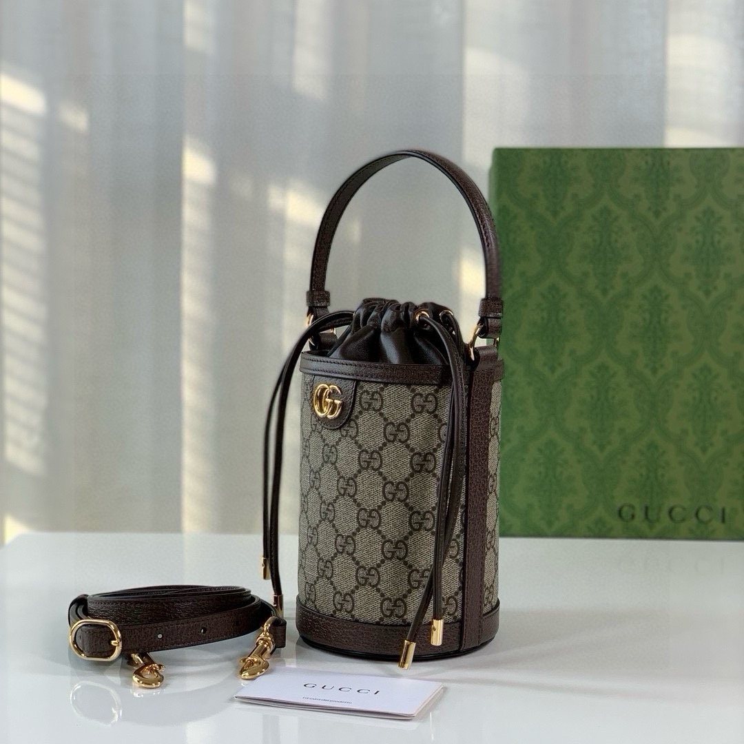 TOP GUCCI Ophidia Bucket Bag 11.5X20X8cm