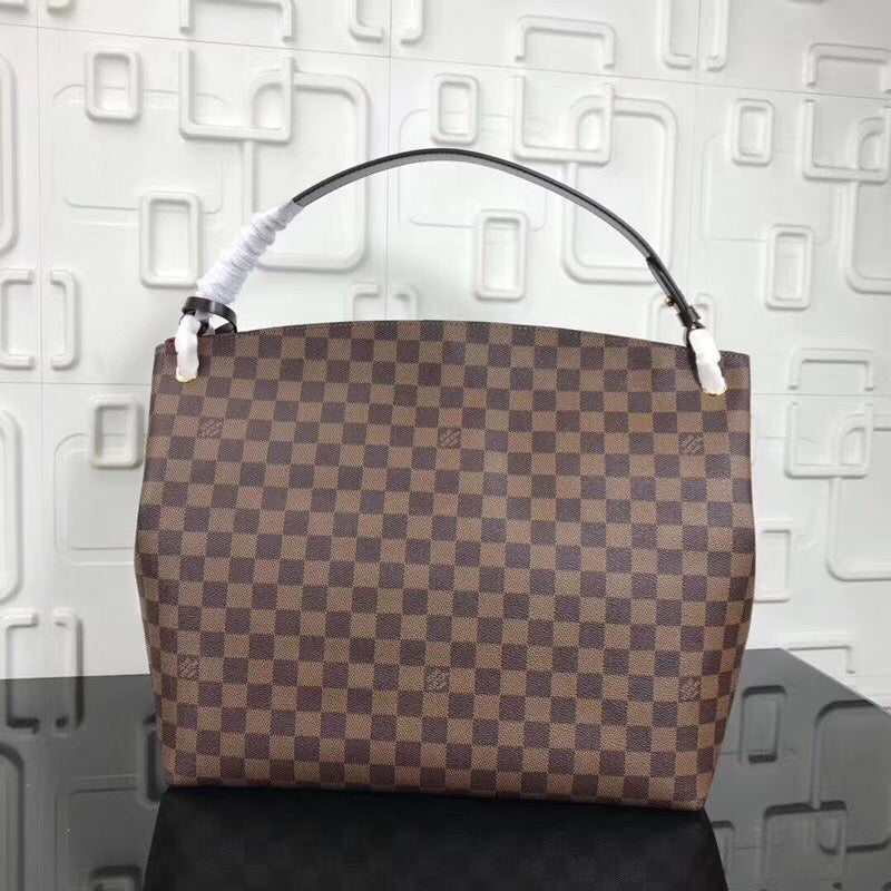 TOP Louis Vuitton LV  Graceful MM Bag 41x35x14cm - Damier Ebene