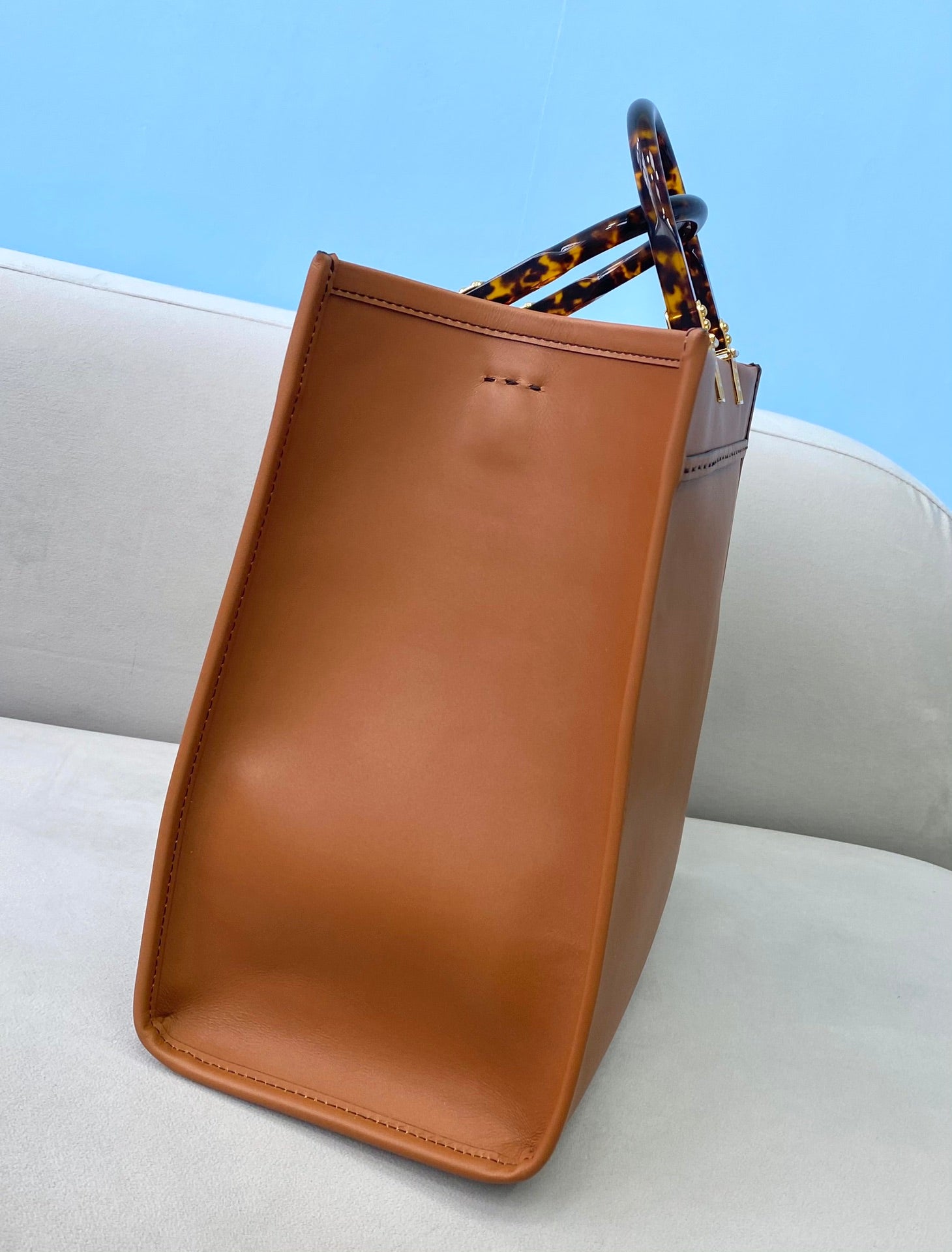 TOP FENDI FENDI Sunshine Tote Medium Shopping Bag - Brown