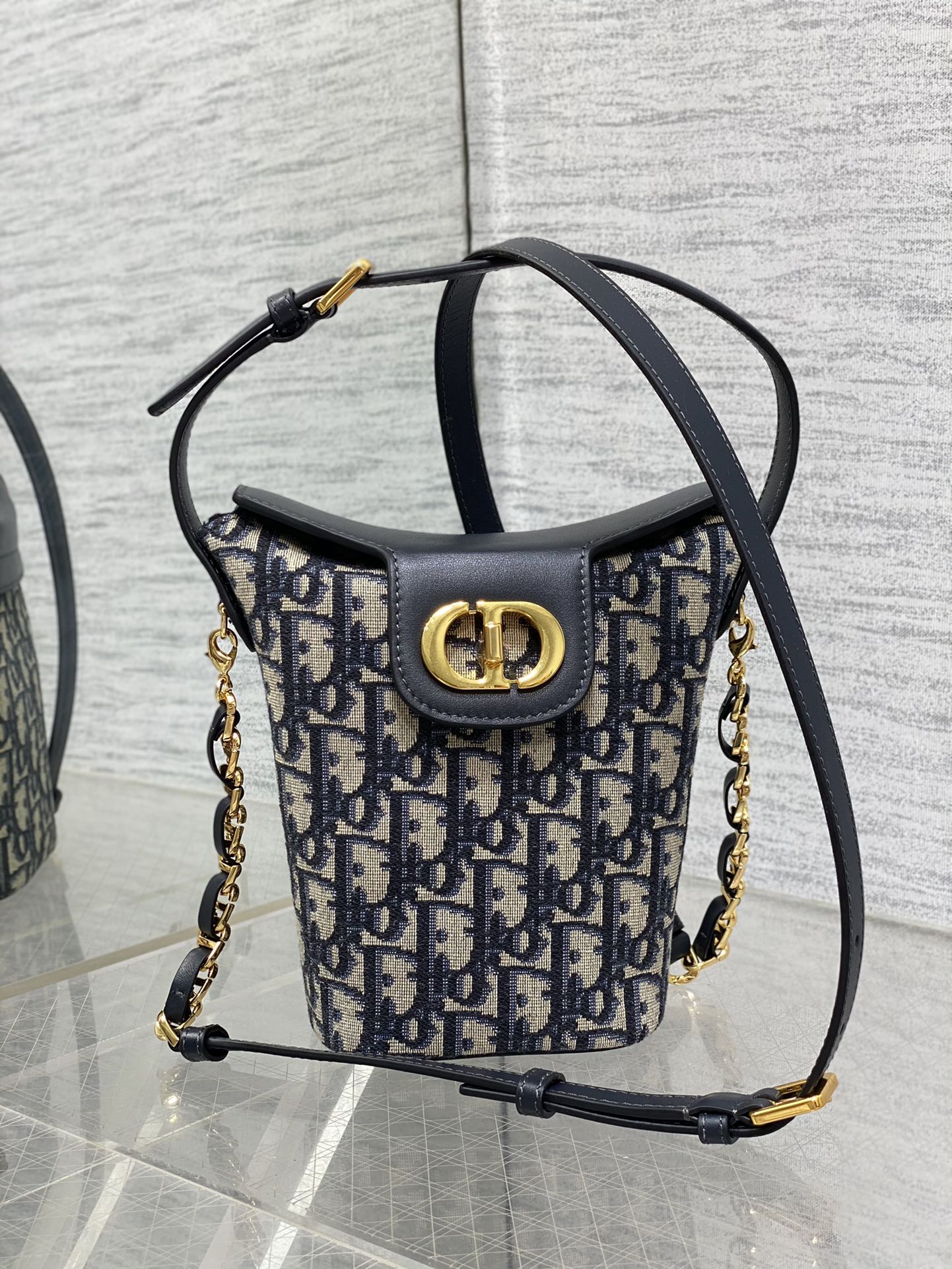 TOP Christian Dior French Fries Bag 17*7*18cm - Blue