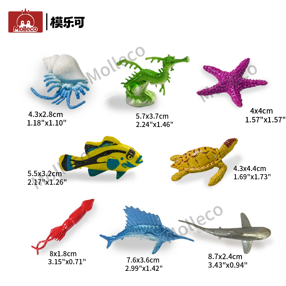 Molleco Marine Animal Figure Toys for Kids and Children Sea Turtle CP047
