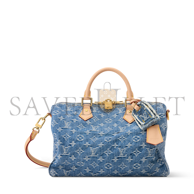 LOUIS VUITTON DENIM SPEEDY SOFT 30 M14430 (30*21*17cm)
