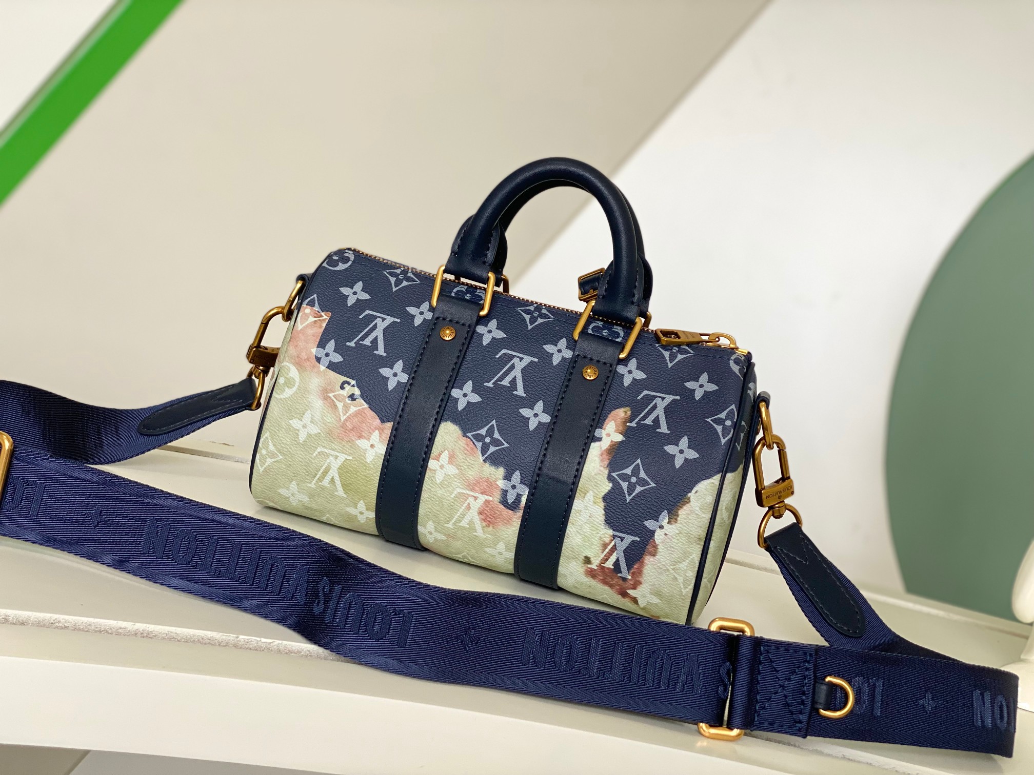 TOP Louis Vuitton LV M46804 Keepall XS Handbag - 21x12x9CM - Dark Blue