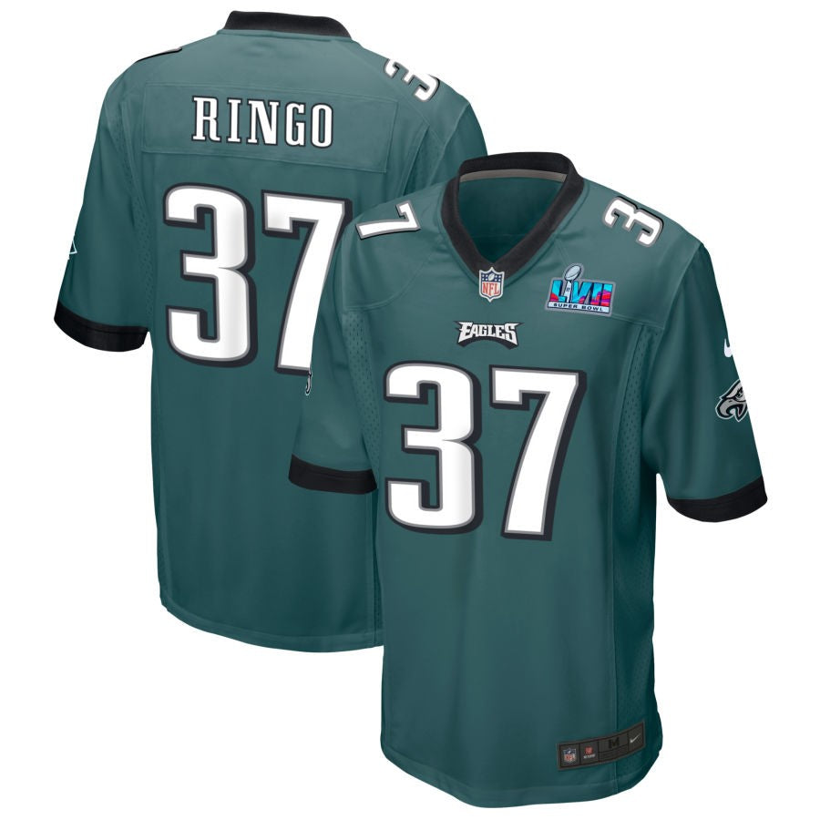 Kelee Ringo Philadelphia Eagles  Super Bowl LVII Game Jersey - Midnight Green