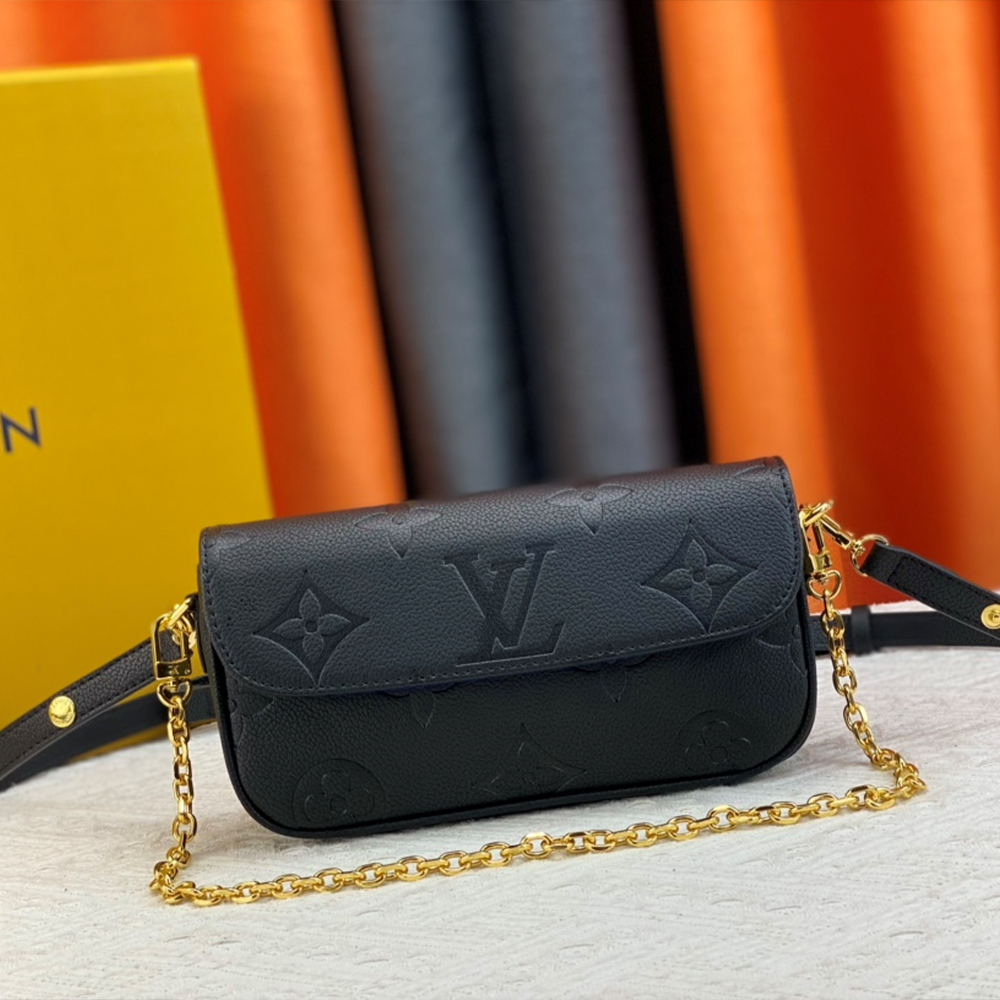 Louis Vuitton LV Leather Baguette Shoulder Handbag M82210&M81911 (Replica)