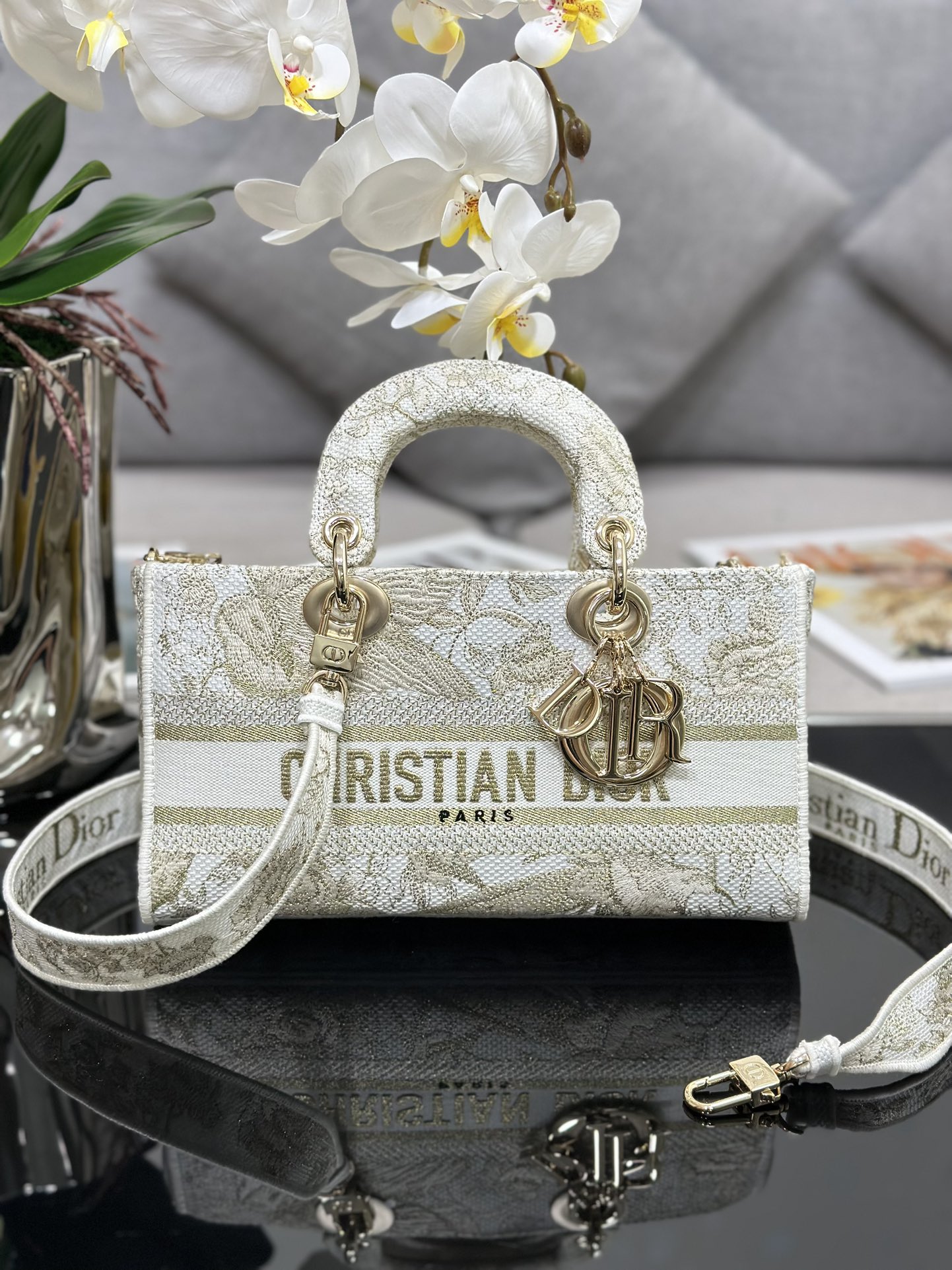 TOP Christian Dior Lady D-Joy Horizontal Magpie Bag  26 x 13.5 x 5 cm - 2 Colors