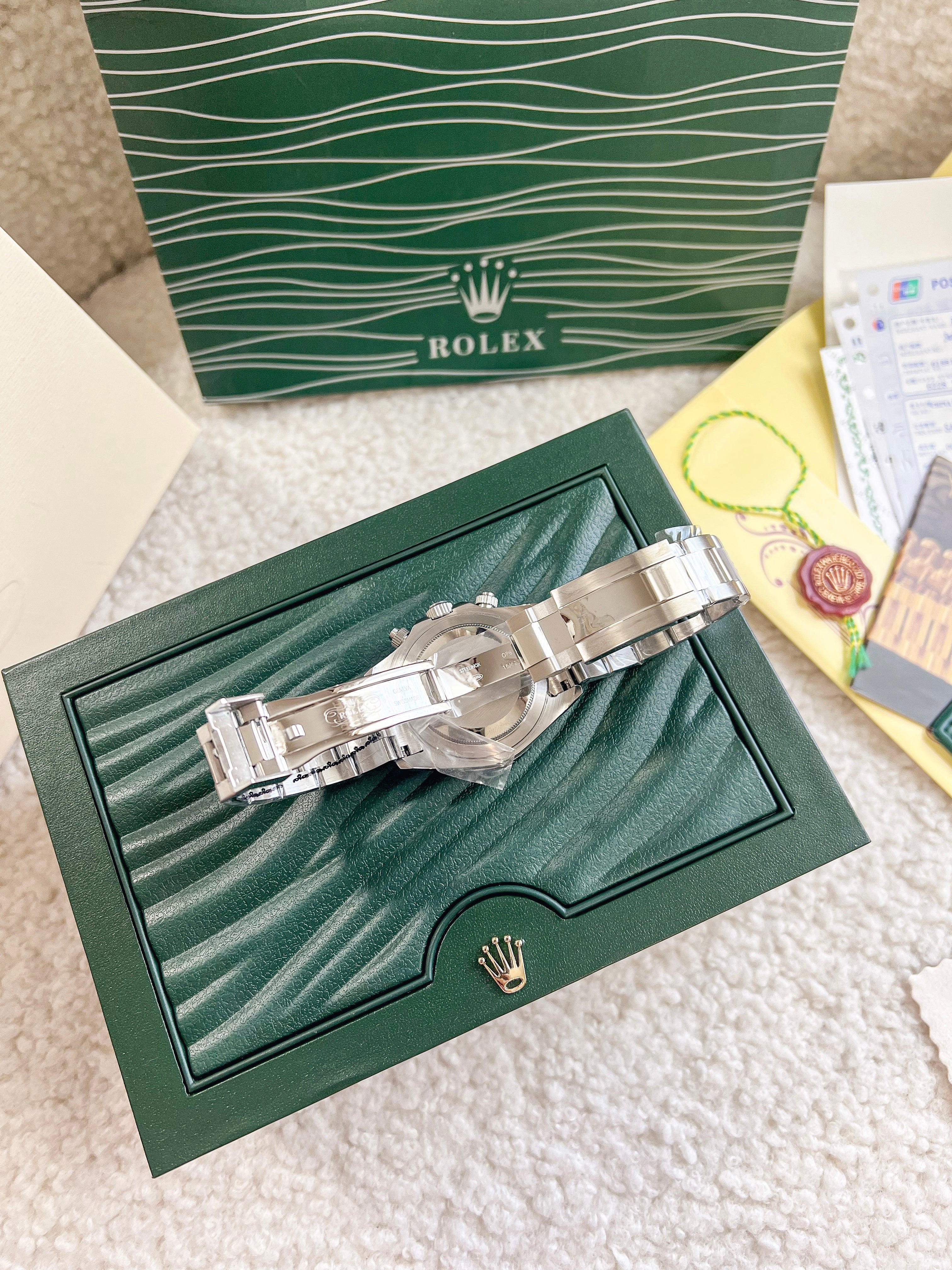 TOP ROLEX Daytona Chronograph White Dial - Silver