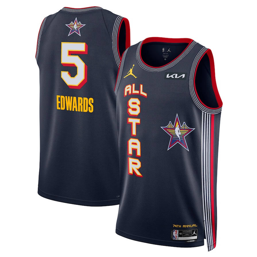 Anthony Edwards NBA 2025 All-Star Game Men's Custom Jersey - Navy Blue