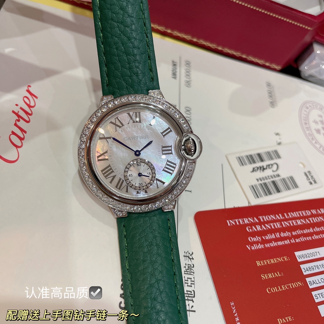 TOP Cartier Ballon Bleu de Watch 36mm - 2 Color