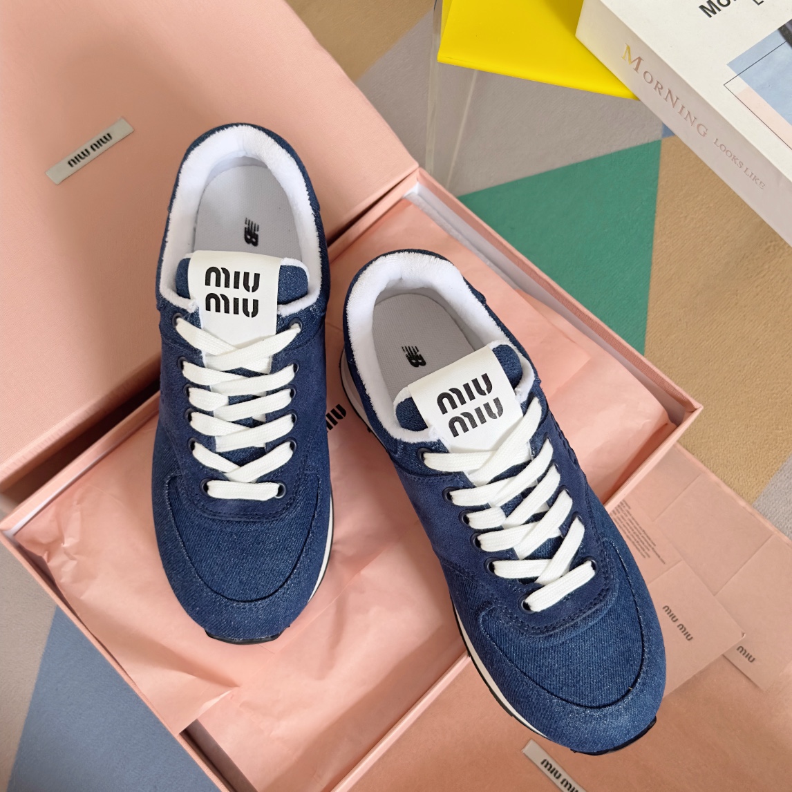 TOP Miu Miu x New Balance Thick Sole Sneakers - 3 Colors