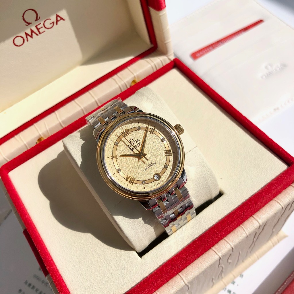 TOP OMEGA 32.7 mm De Ville Ladies Mechanical Watch - 4 Colors